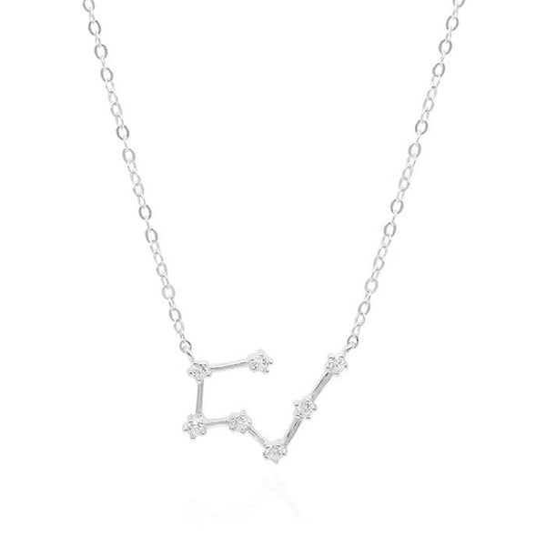 Francis & Gaye Ladies Silver Taurus Zodiac Constellation Necklace