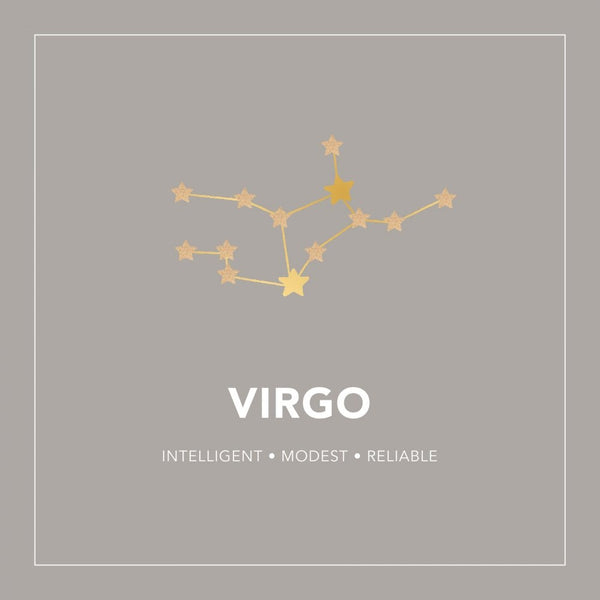 Francis & Gaye Ladies Silver Virgo Zodiac Constellation Earrings