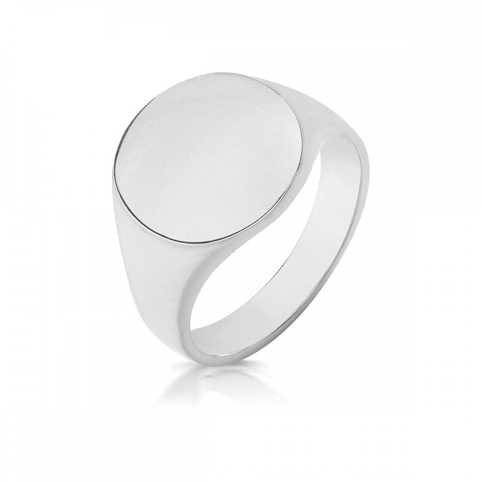 Francis & Gaye Medium 15mm Weighted Oval Signet Ring