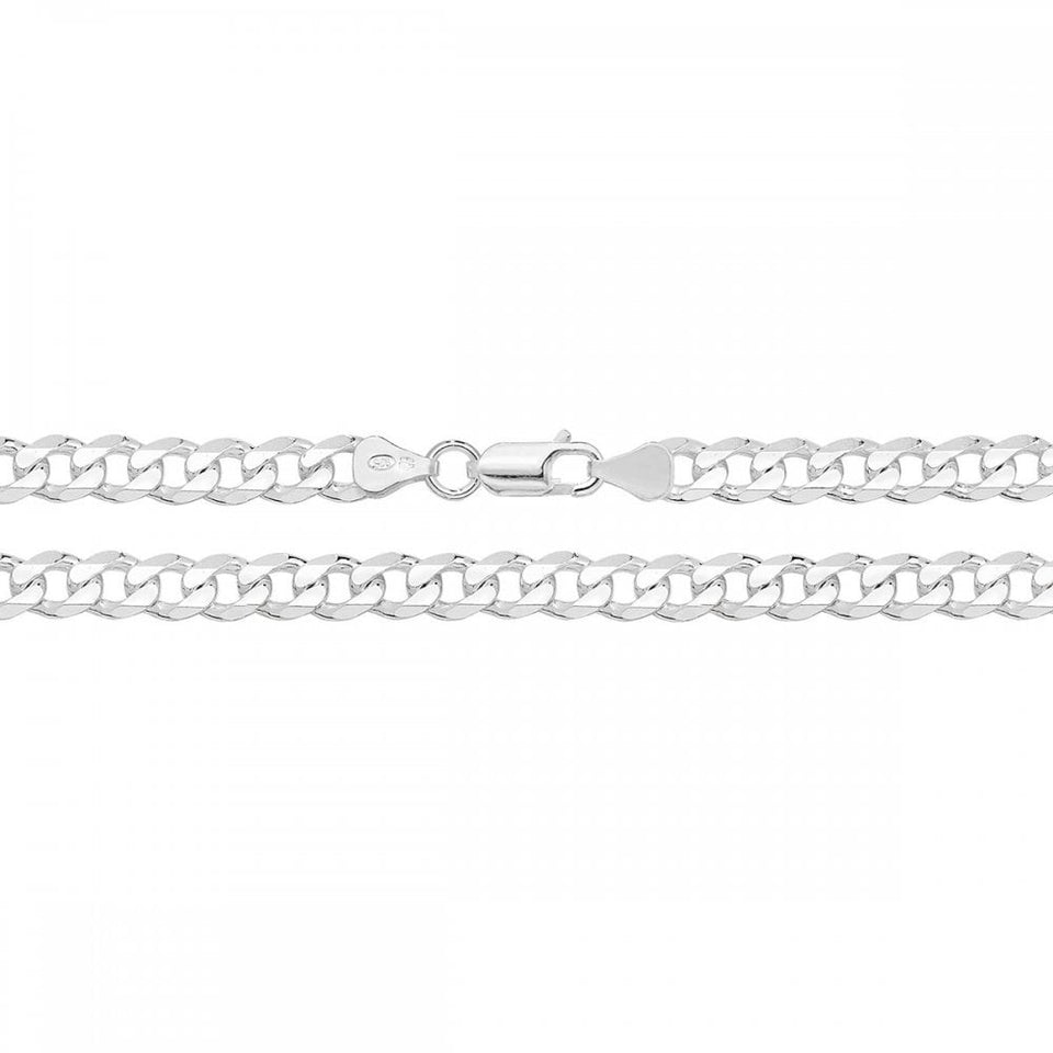 Francis & Gaye Men's Silver 6mm Curb Chain