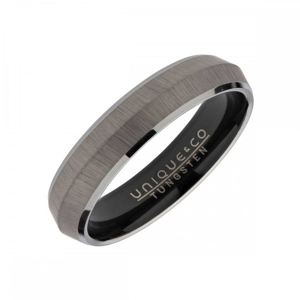 Francis & Gaye Men's Tungsten Carbide Matte Dome 7mm Ring
