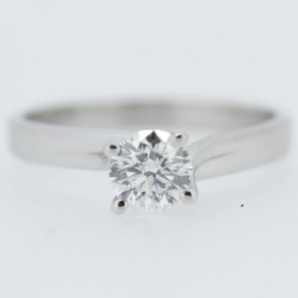 Francis & Gaye Platinum 0.50ct Twisted Claw Solitaire Ring