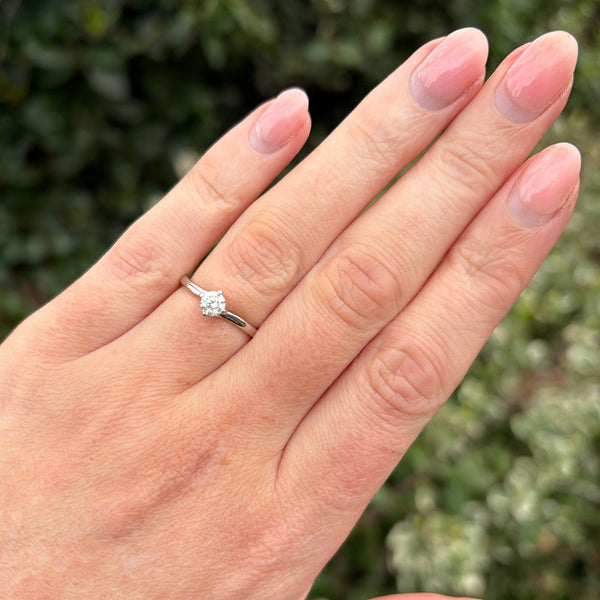 Francis & Gaye PRE-LOVED 18ct White Gold 0.28ct Diamond Twist Ring