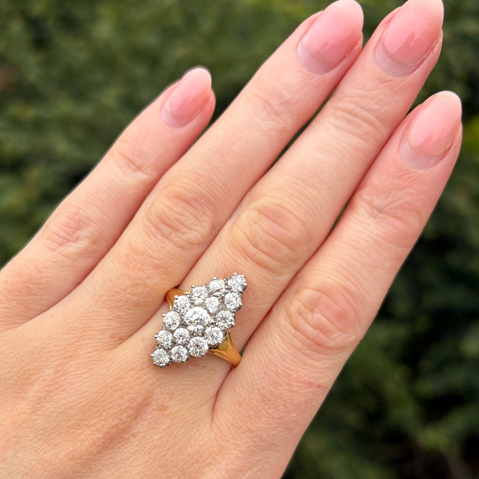 Francis & Gaye PRE-LOVED 18ct Yellow Gold Diamond Marquise Ring