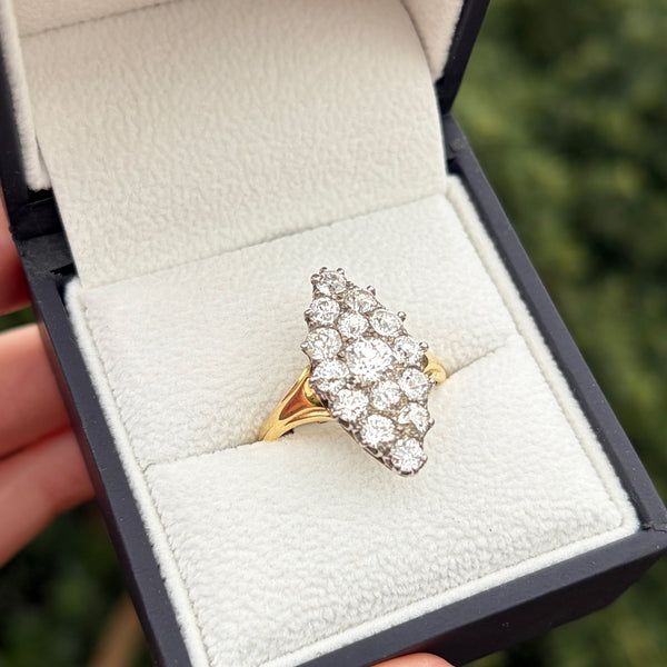 Francis & Gaye PRE-LOVED 18ct Yellow Gold Diamond Marquise Ring