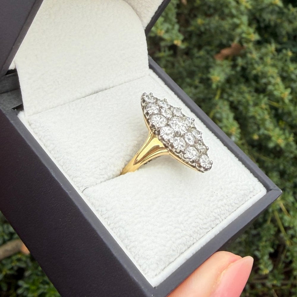 Francis & Gaye PRE-LOVED 18ct Yellow Gold Diamond Marquise Ring