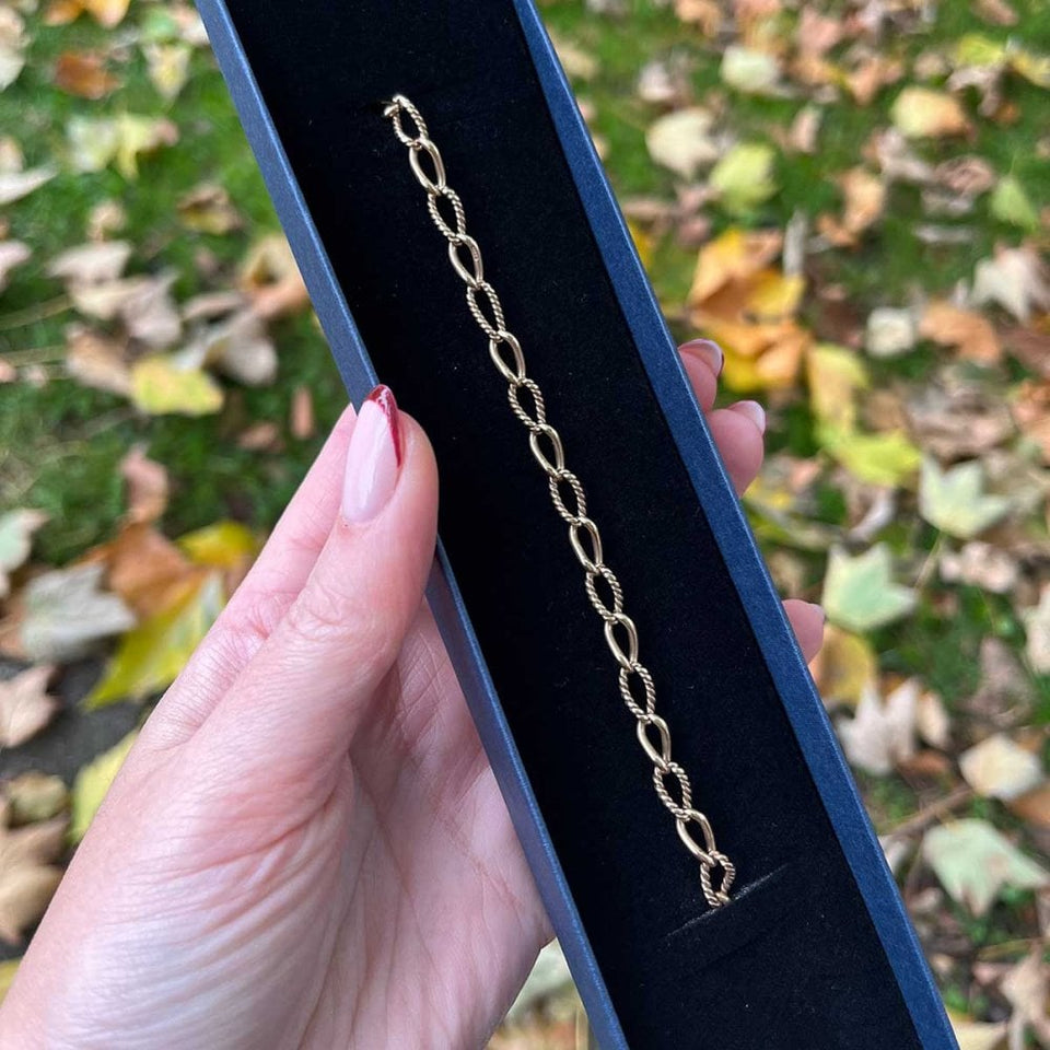 Francis & Gaye PRE-LOVED 9ct Yellow Gold Fancy Link Bracelet