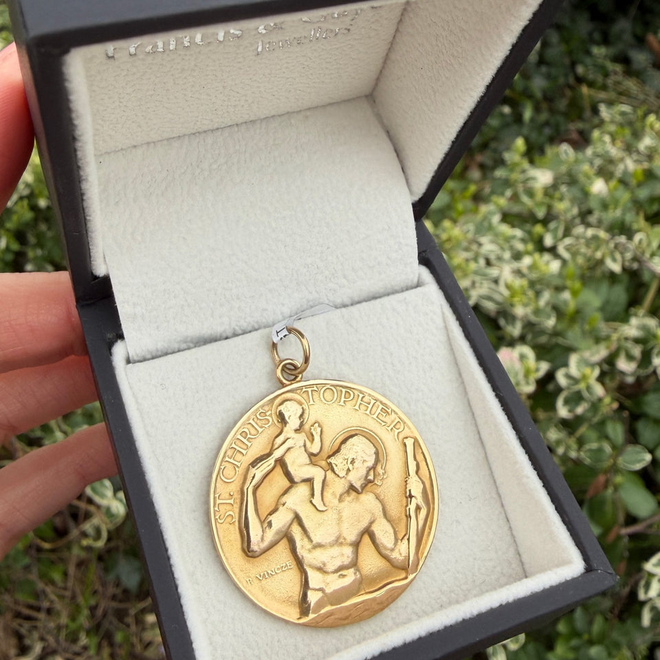 Francis & Gaye PRE-LOVED 9ct Yellow Gold St Christopher Pendant