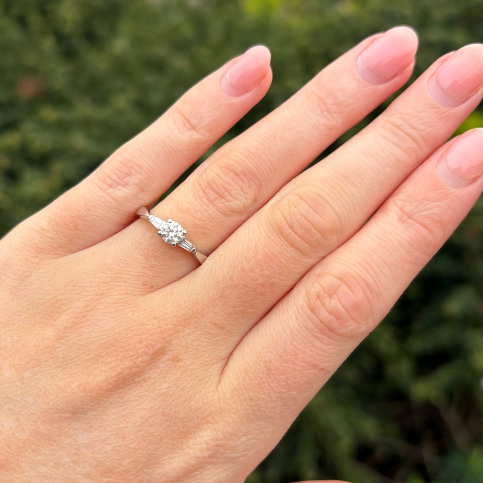 Francis & Gaye PRE-LOVED Platinum Three Stone Ring