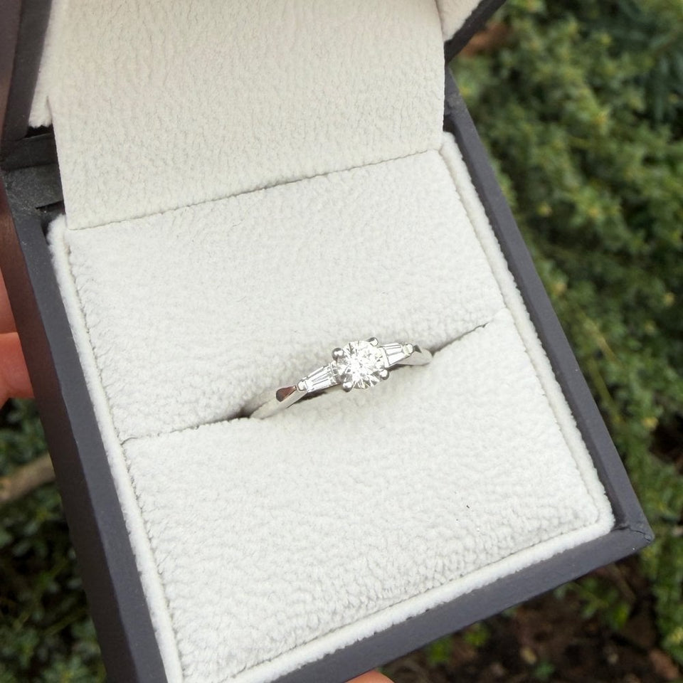 Francis & Gaye PRE-LOVED Platinum Three Stone Ring