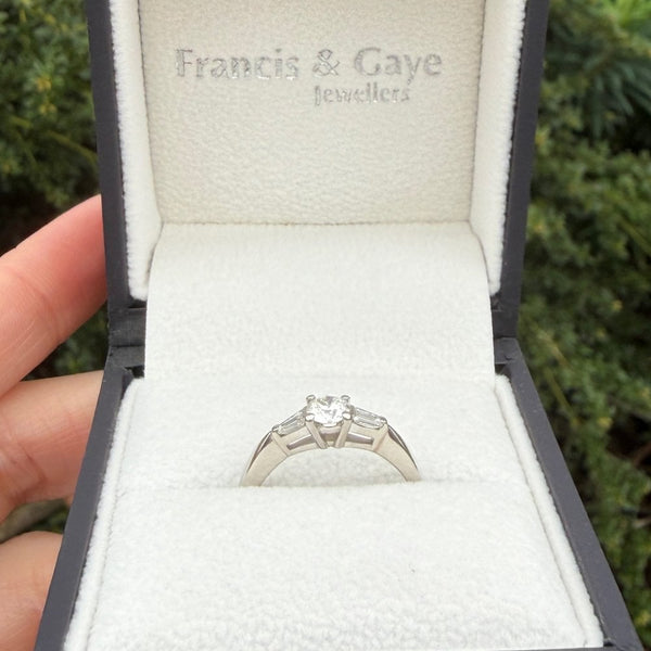 Francis & Gaye PRE-LOVED Platinum Three Stone Ring