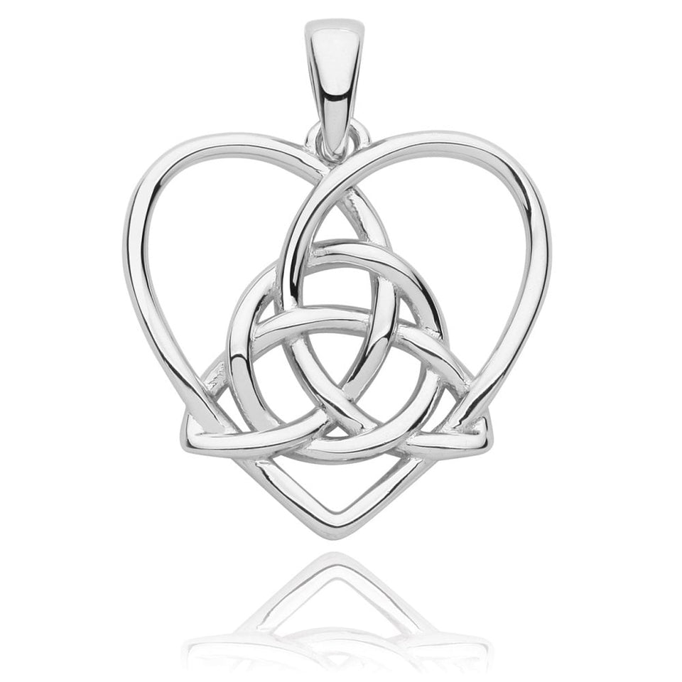 Francis & Gaye Silver Celtic Heart Pendant
