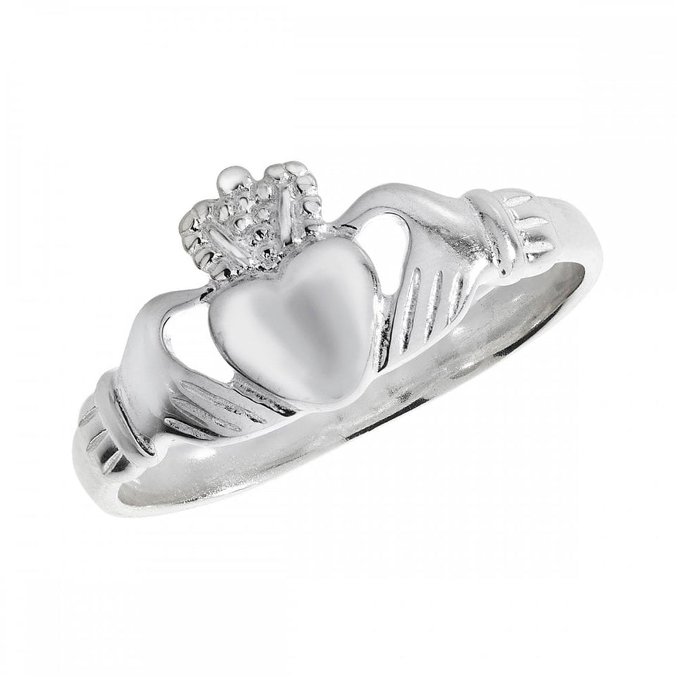 Francis & Gaye Silver Claddagh Ring