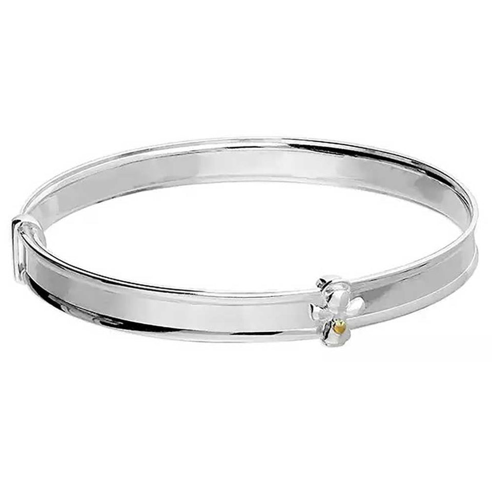 Francis & Gaye Silver & Gold Plated Angel Babies Expander Bangle