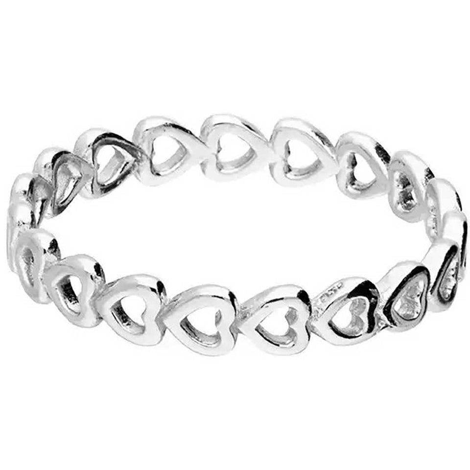 Francis & Gaye Silver Open Heart Ring