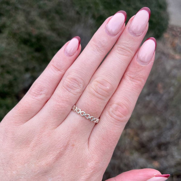 Francis & Gaye Silver Open Heart Ring