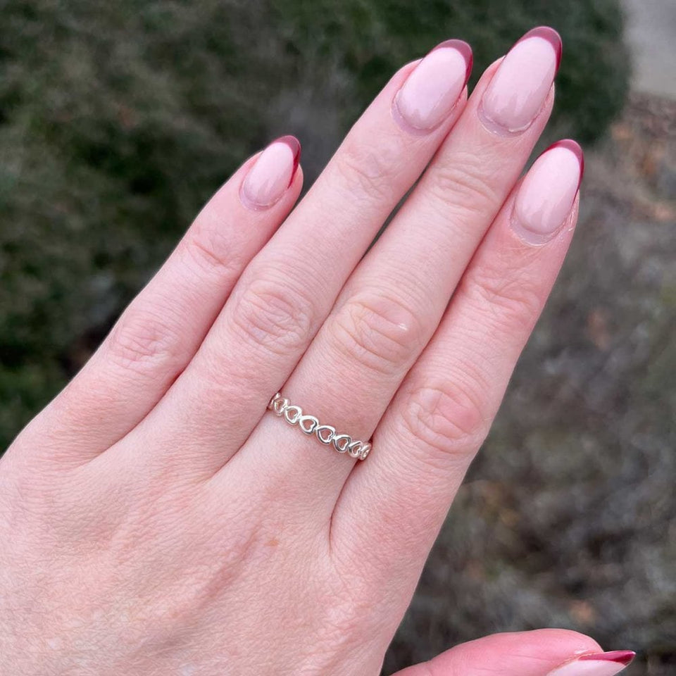 Francis & Gaye Silver Open Heart Ring