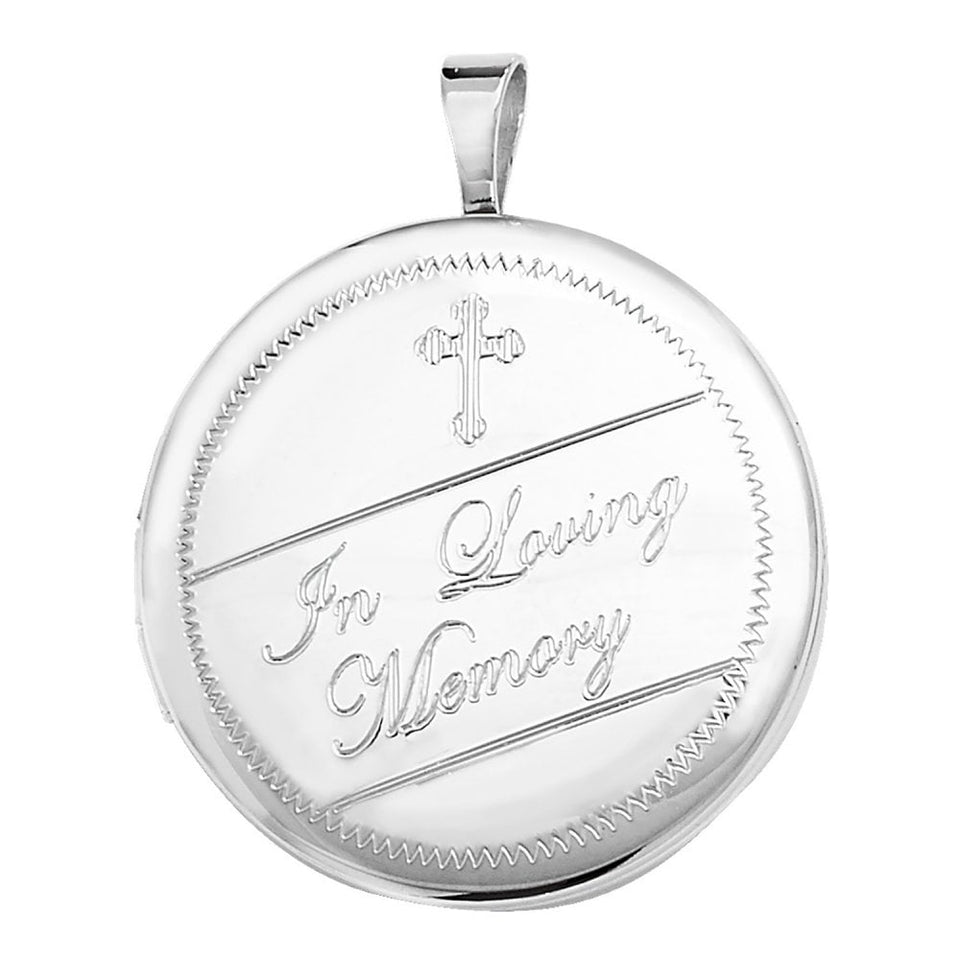 Francis & Gaye Silver Round Cremation Locket