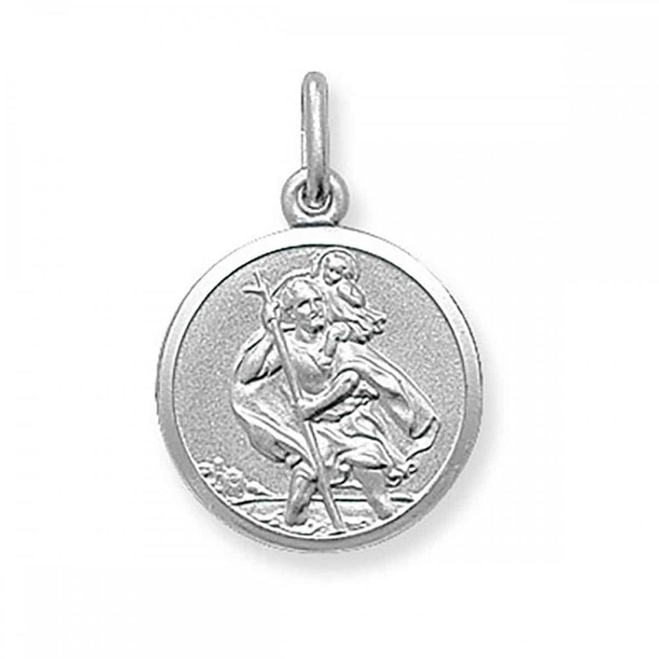 Francis & Gaye Silver Small (1.6cm) Round St Christopher