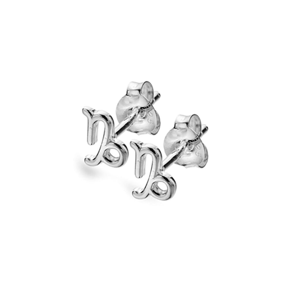 Francis & Gaye Silver Star Sign Earring - Capricorn