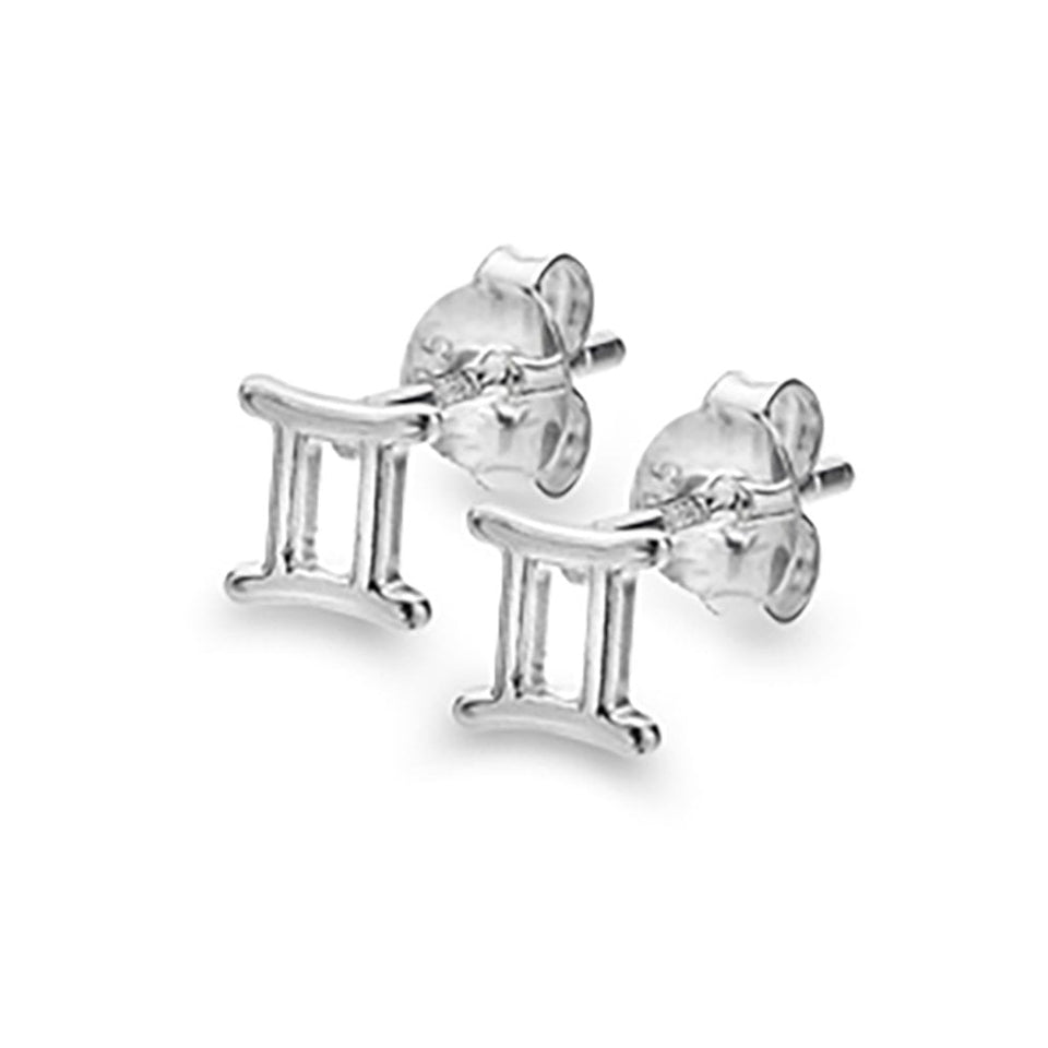 Francis & Gaye Silver Star Sign Earring - Gemini