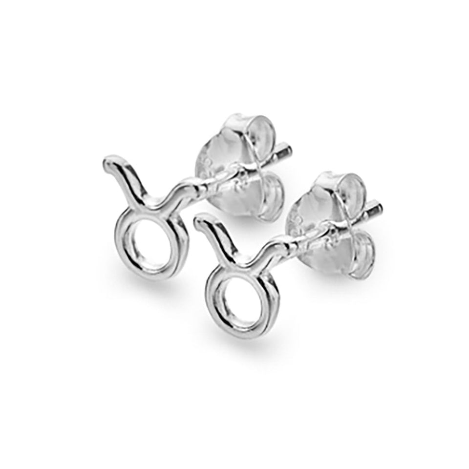 Francis & Gaye Silver Star Sign Earring - Taurus