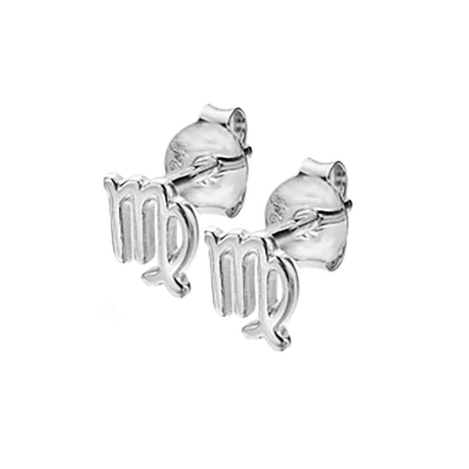Francis & Gaye Silver Star Sign Earring - Virgo