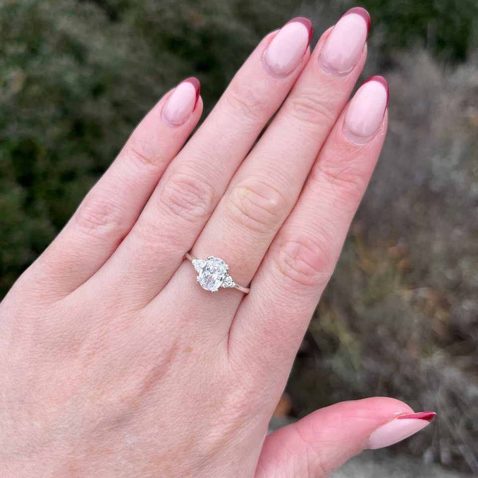 Francis & Gaye Silver Three Stone Ring