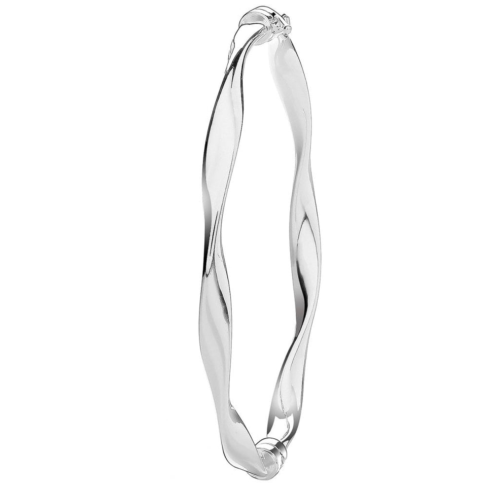 Francis & Gaye Silver Twisted Bangle