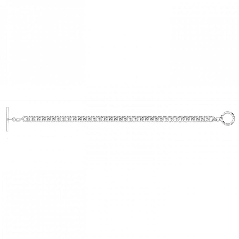 Francis & Gaye Sterling Silver Albert T Bar Bracelet