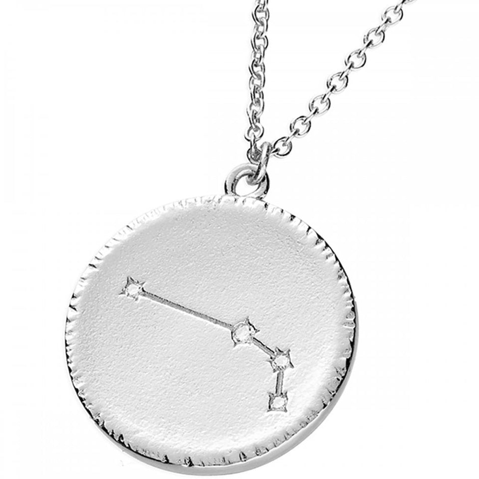 Francis & Gaye Sterling Silver Aries Constellation Necklace