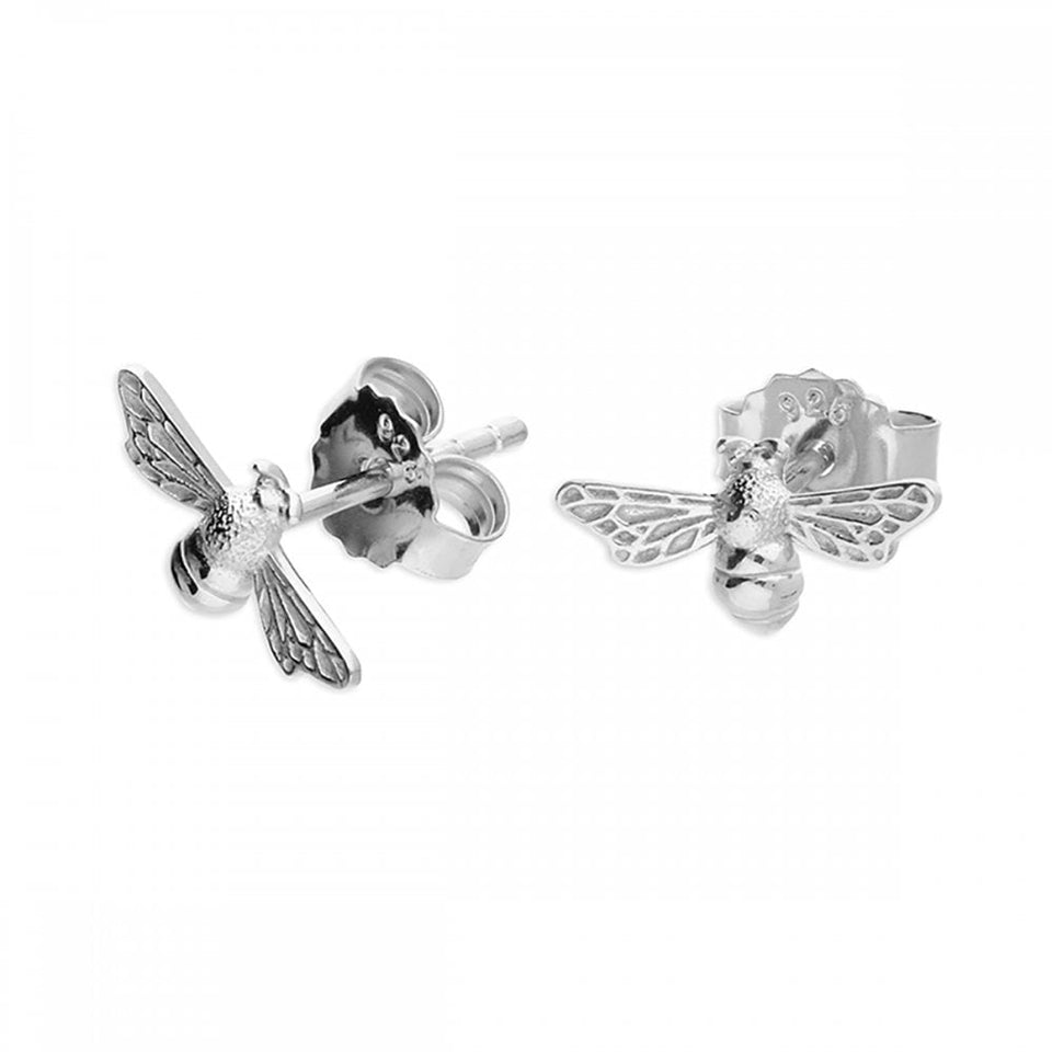 Francis & Gaye Sterling Silver Bumble Bee Earrings
