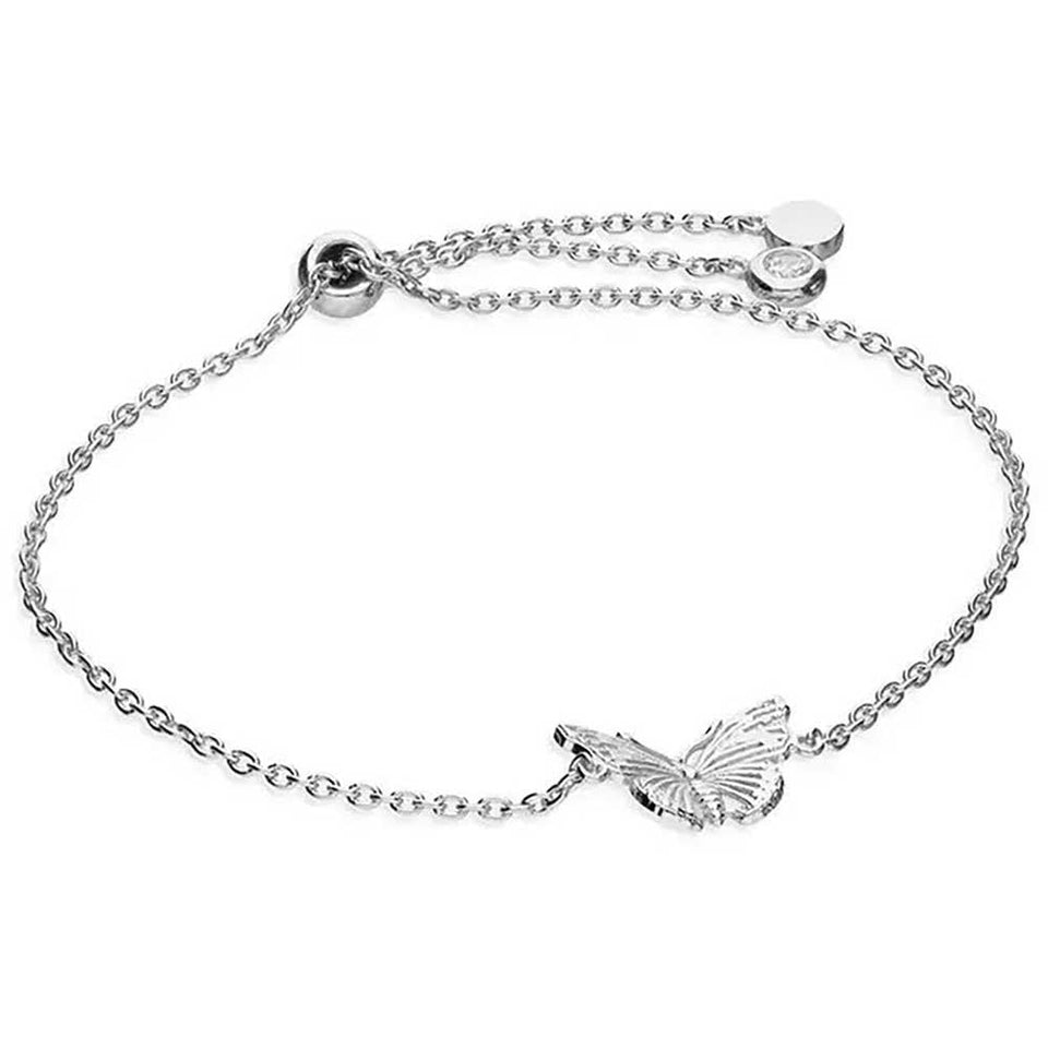 Francis & Gaye Sterling Silver Butterfly Slider Bracelet