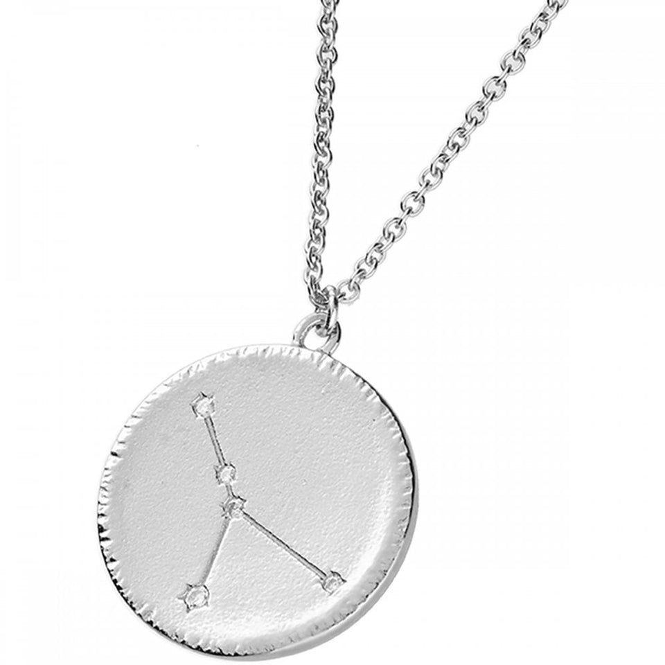 Francis & Gaye Sterling Silver Cancer Constellation Necklace