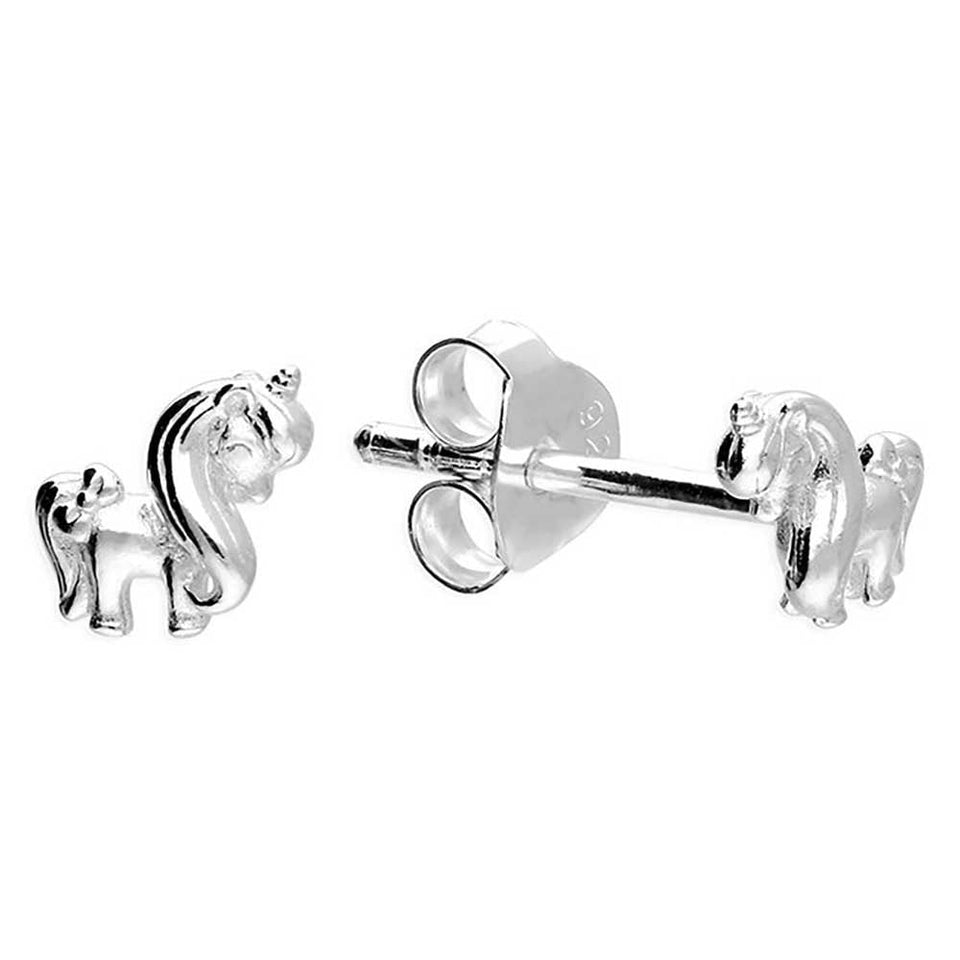 Francis & Gaye Sterling Silver Cute Pony Earrings