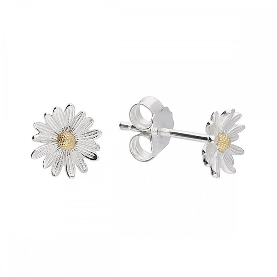Francis & Gaye Sterling Silver Daisy Ear Studs