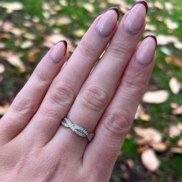 Francis & Gaye Sterling Silver Entwined Eternity Ring