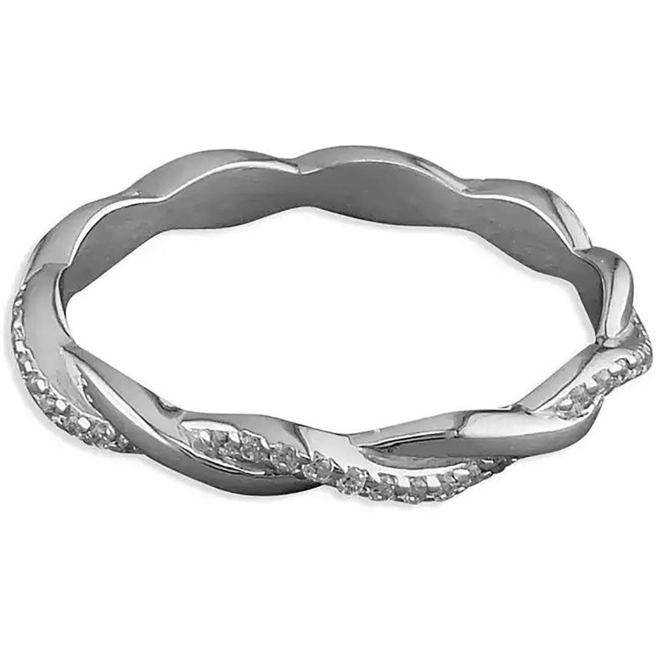 Francis & Gaye Sterling Silver Entwined Strands Ring