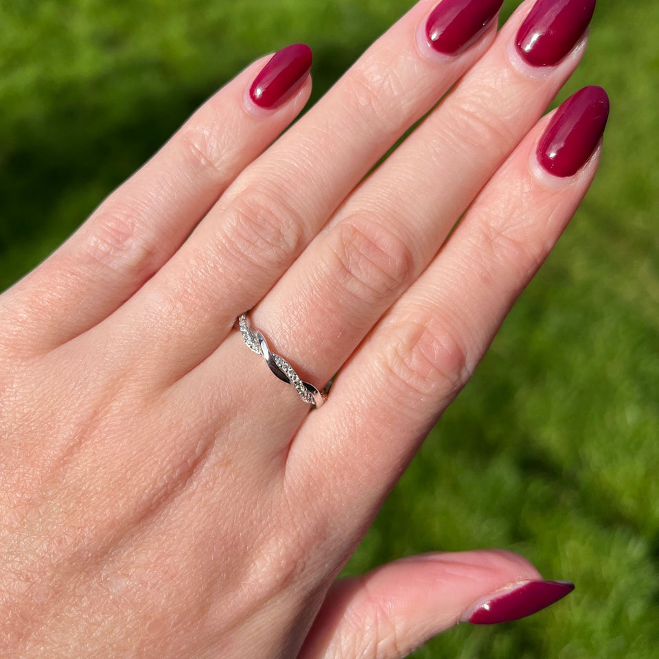 Francis & Gaye Sterling Silver Entwined Strands Ring