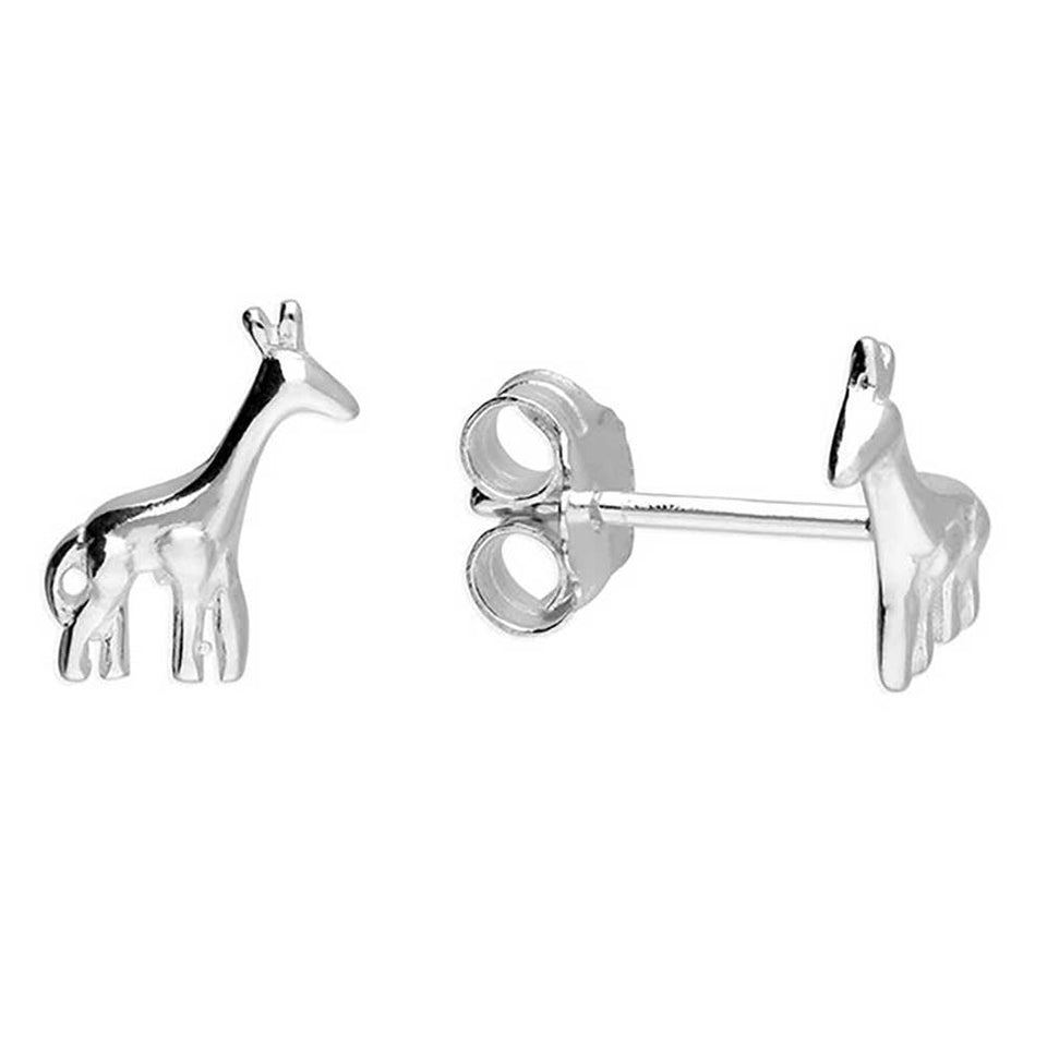Francis & Gaye Sterling Silver Giraffe Stud Earrings