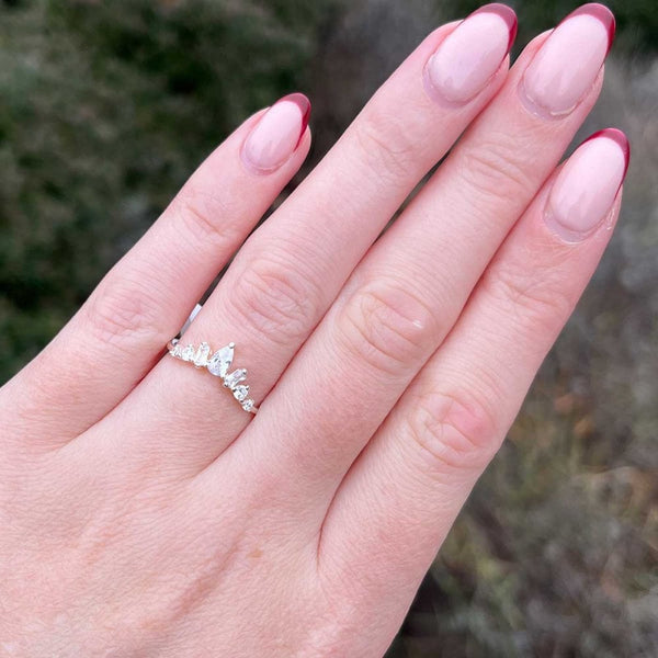 Francis & Gaye Sterling Silver Icicle Wishbone Ring
