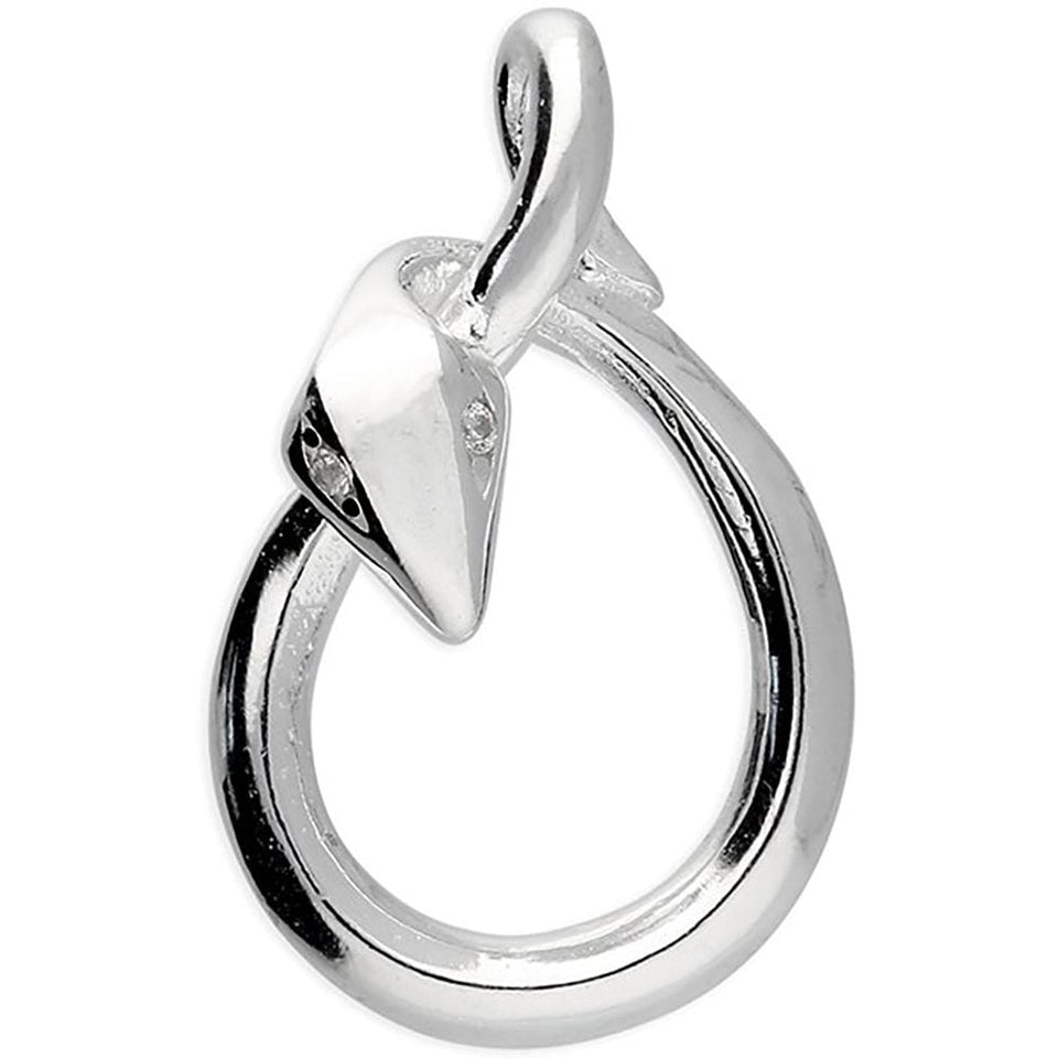 Francis & Gaye Sterling Silver Open Snake Pendant