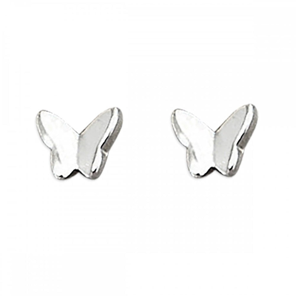 Francis & Gaye Sterling Silver Small Butterfly Ear Studs