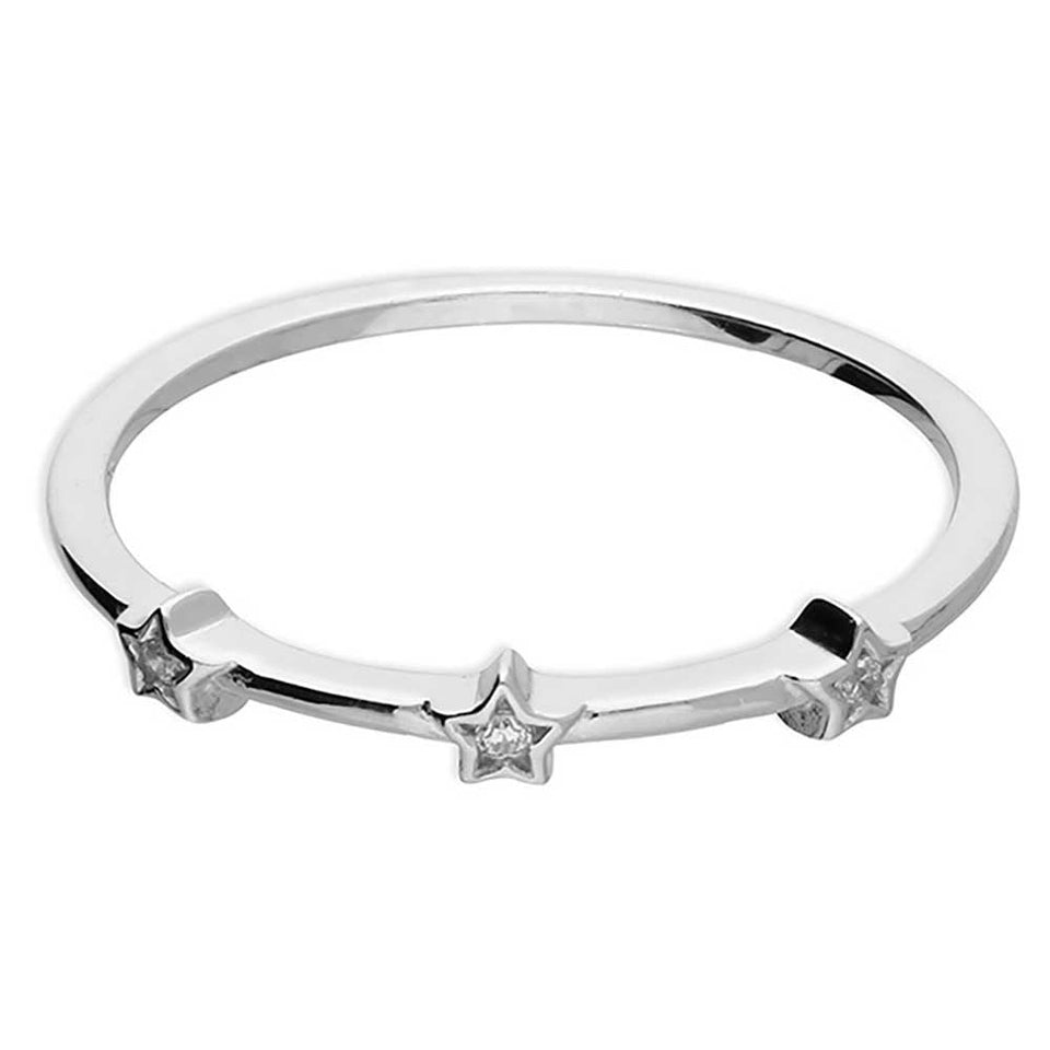Francis & Gaye Sterling Silver Stone Set Star Ring