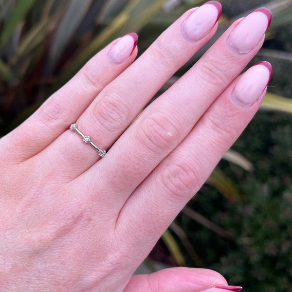 Francis & Gaye Sterling Silver Stone Set Star Ring