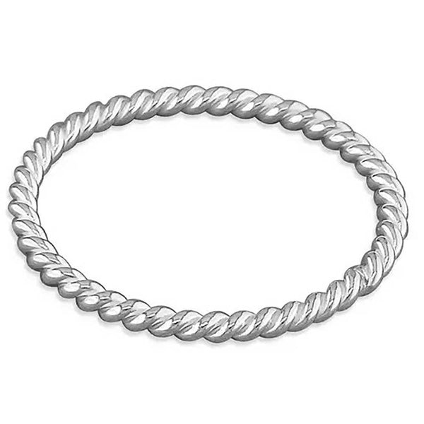 Francis & Gaye Sterling Silver Twist Ring