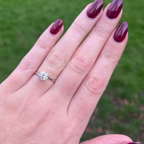 Francis & Gaye Sterling Silver Twisted Solitaire Ring