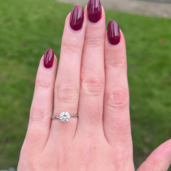 Francis & Gaye Sterling Silver Twisted Solitaire Ring