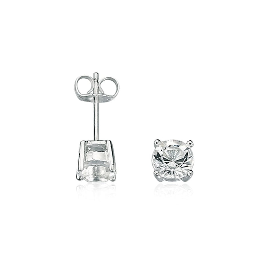 Fred Bennett Clear Stone Set Stud Earrings