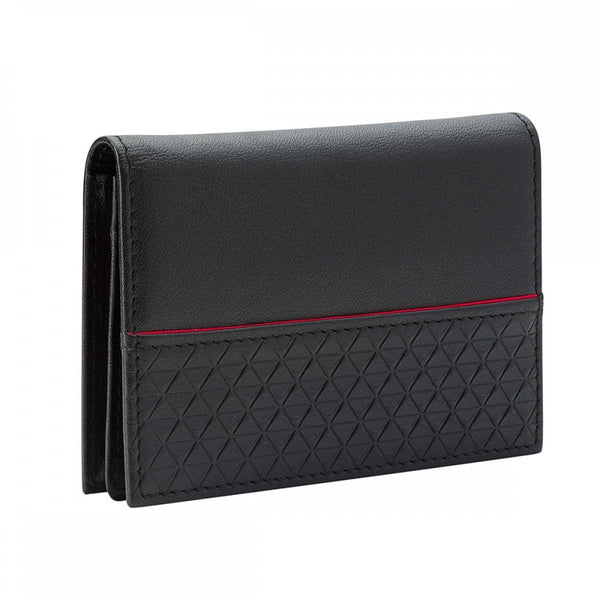 Fred Bennett Reborn Recycled Leather Red Detailed Cardholder